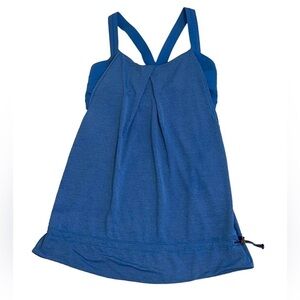 Lululemon Rest Less Blue Tank Top Built In Bra women’s size S